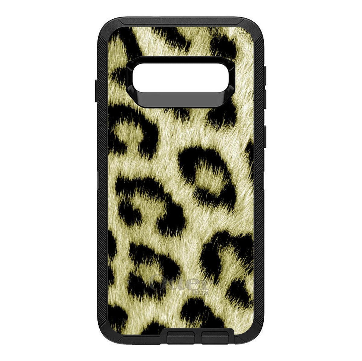 Yellow Black Leopard Fur Skin OtterBox Defender Case for iPhone & Galaxy, view 9