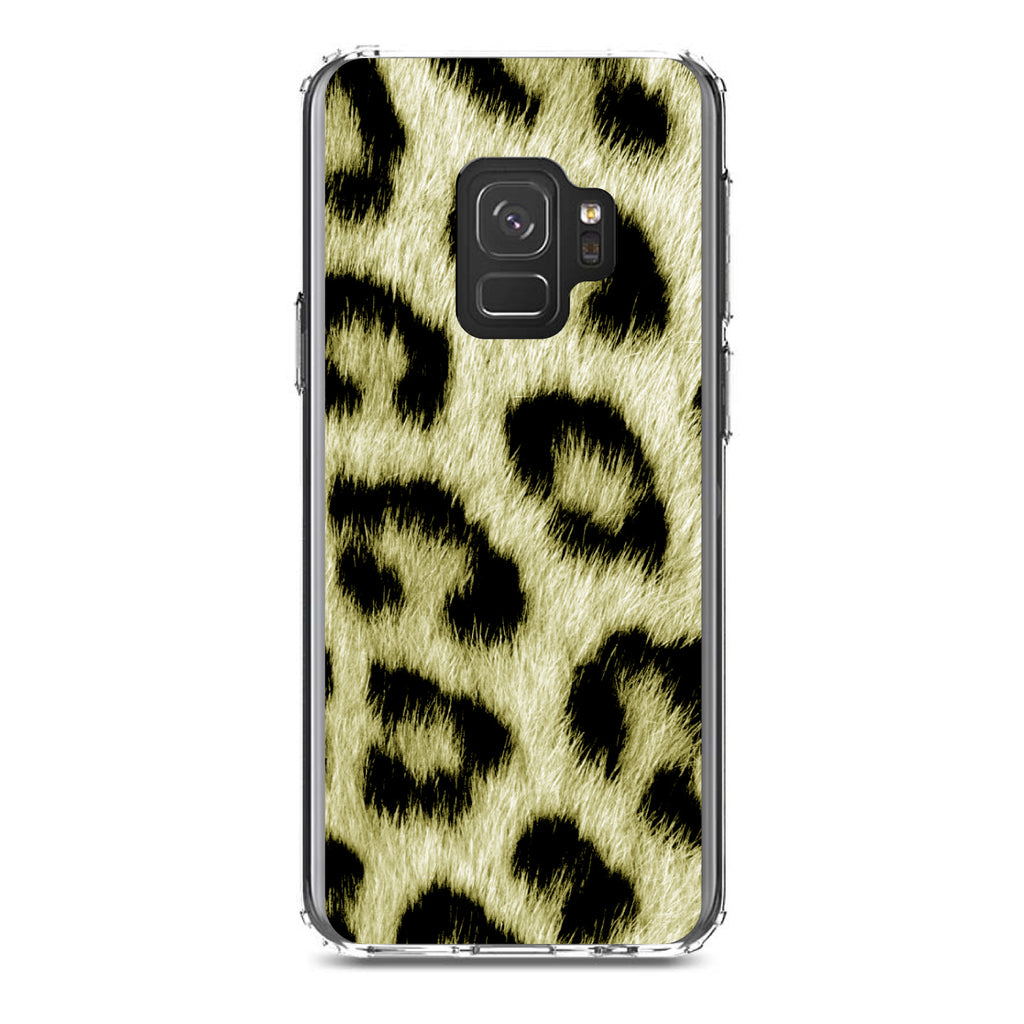 Yellow Black Leopard Fur Skin Print Clear Shockproof iPhone Case, view 19