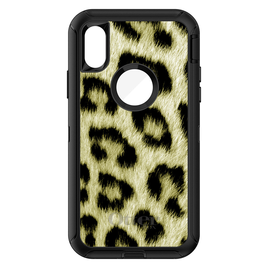 Yellow Black Leopard Fur Skin OtterBox Defender Case for iPhone & Galaxy, view 3