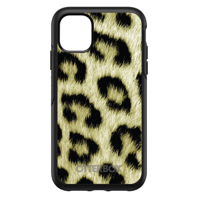 DistinctInk™ OtterBox Symmetry Series Case for Apple iPhone / Samsung Galaxy / Google Pixel - Yellow Black Leopard Fur Skin