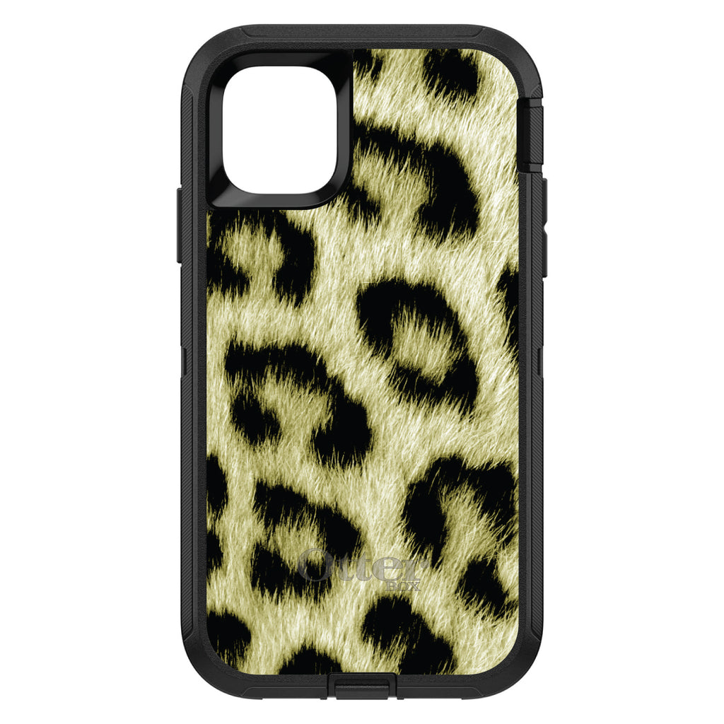 Yellow Black Leopard Fur Skin OtterBox Defender Case for iPhone & Galaxy, view 2