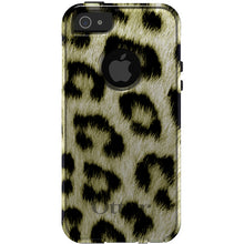 DistinctInk™ OtterBox Commuter Series Case for Apple iPhone or Samsung Galaxy - Yellow Black Leopard Fur Skin