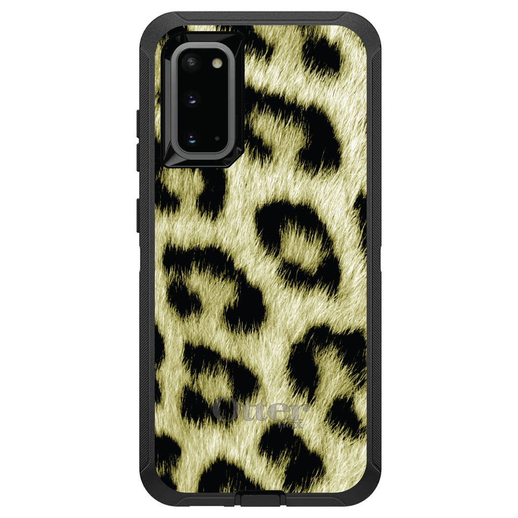Yellow Black Leopard Fur Skin OtterBox Defender Case for iPhone & Galaxy, view 8