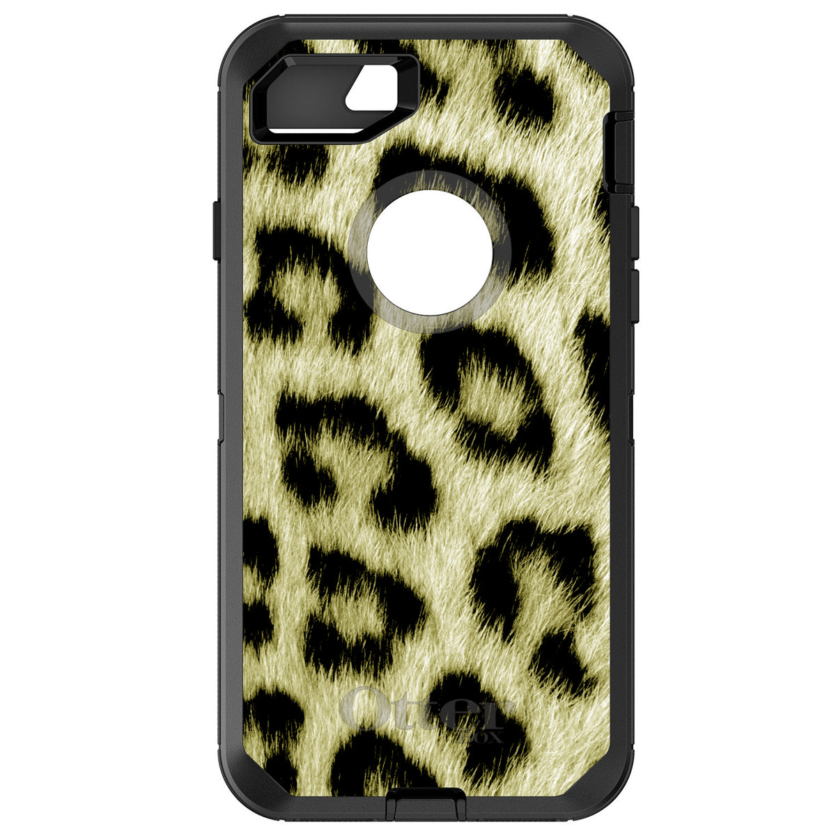 Yellow Black Leopard Fur Skin OtterBox Defender Case for iPhone & Galaxy