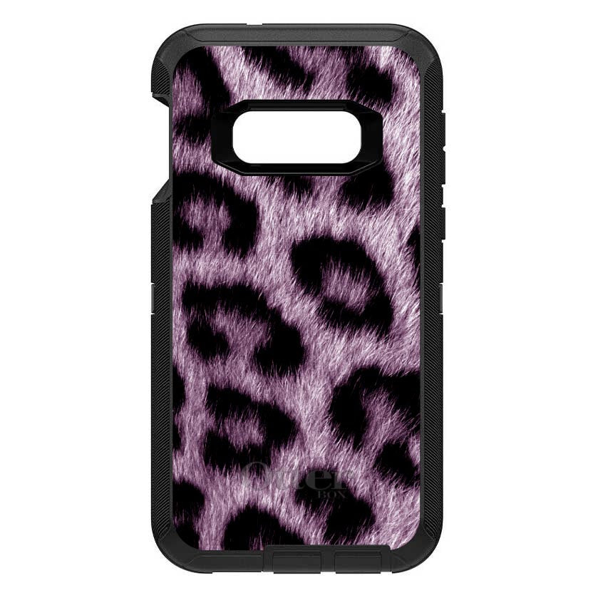 Purple Black Leopard Fur Skin OtterBox Defender Case for iPhone & Galaxy, view 10