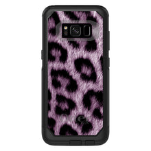 DistinctInk™ OtterBox Commuter Series Case for Apple iPhone or Samsung Galaxy - Purple Black Leopard Fur Skin