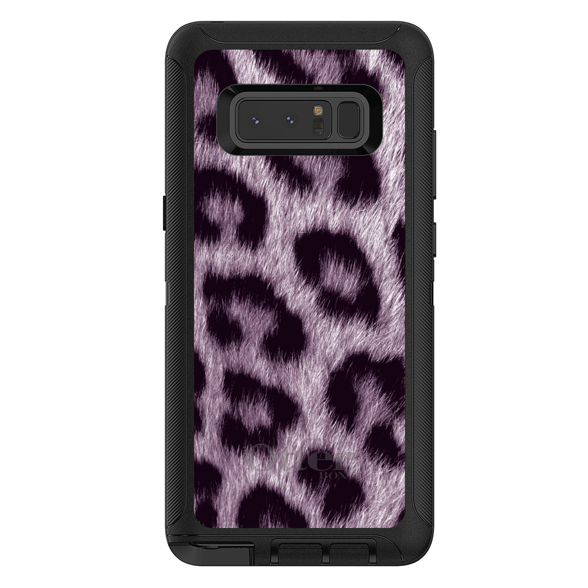 Purple Black Leopard Fur Skin OtterBox Defender Case for iPhone & Galaxy, view 17