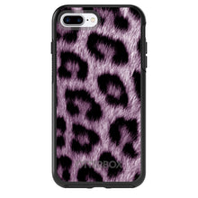DistinctInk™ OtterBox Symmetry Series Case for Apple iPhone / Samsung Galaxy / Google Pixel - Purple Black Leopard Fur Skin