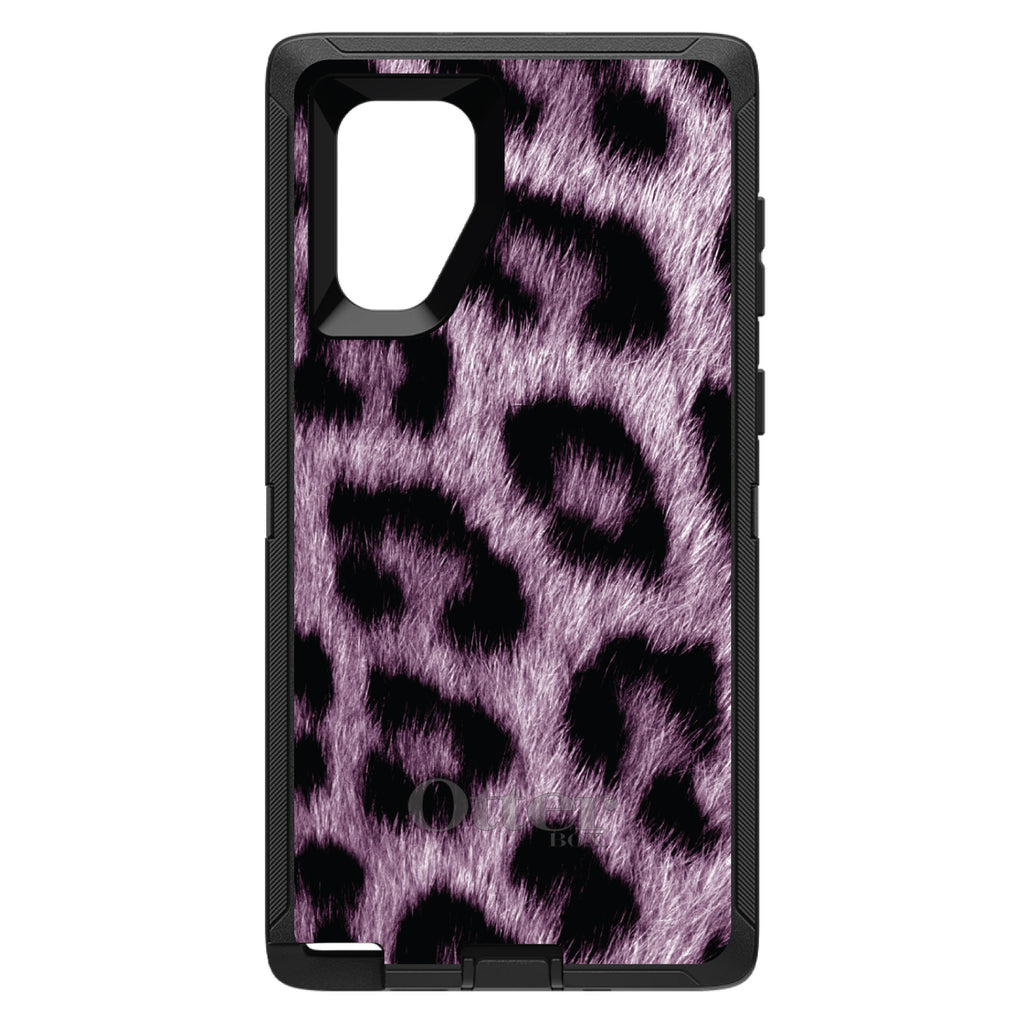 Purple Black Leopard Fur Skin OtterBox Defender Case for iPhone & Galaxy, view 15