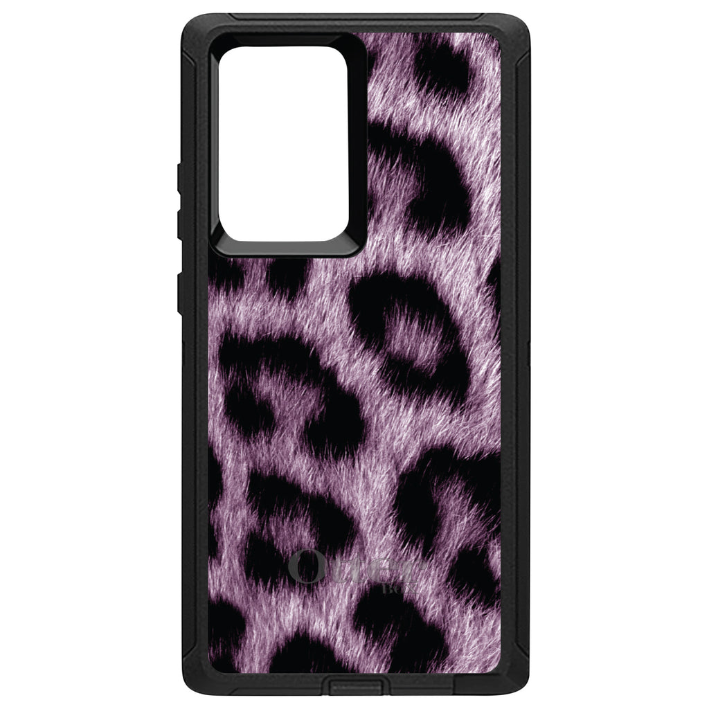 Purple Black Leopard Fur Skin OtterBox Defender Case for iPhone & Galaxy, view 13