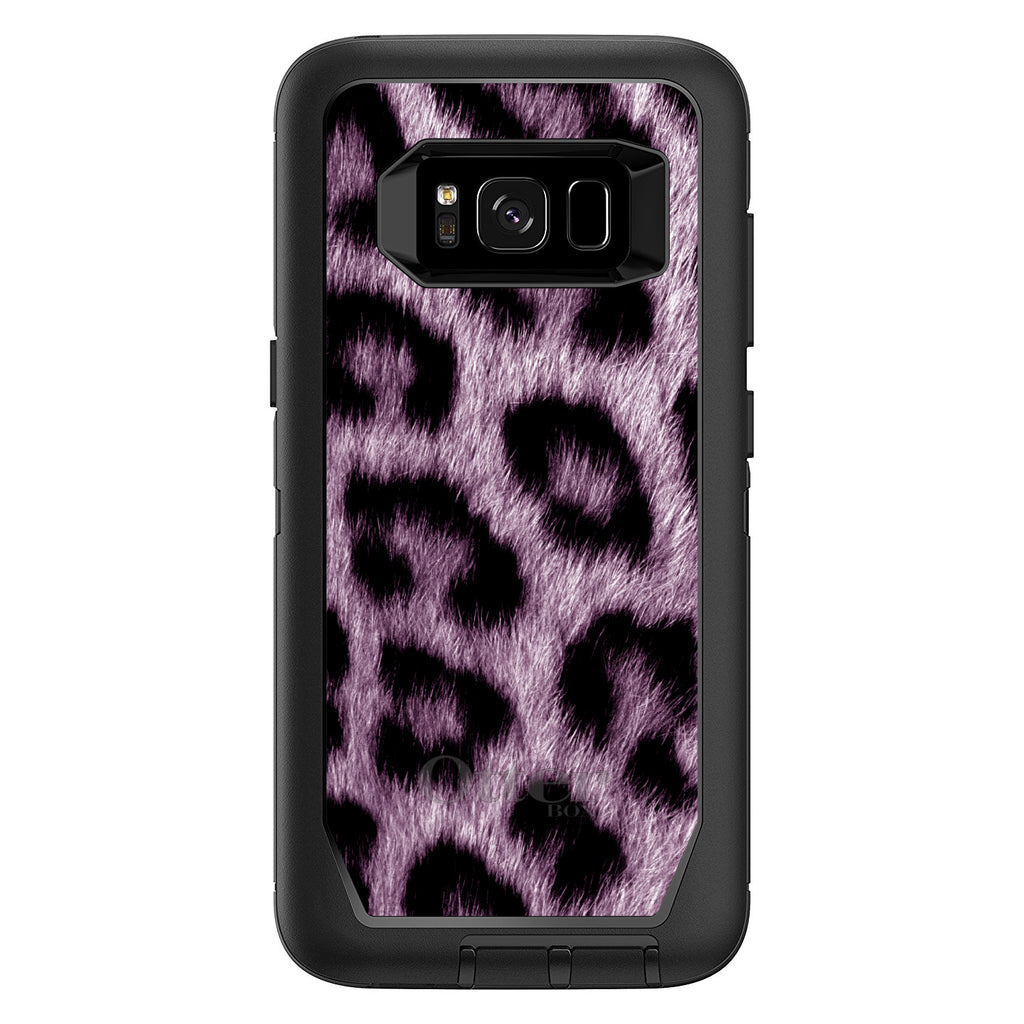 Purple Black Leopard Fur Skin OtterBox Defender Case for iPhone & Galaxy, view 12
