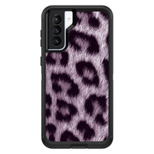 DistinctInk™ OtterBox Defender Series Case for Apple iPhone / Samsung Galaxy / Google Pixel - Purple Black Leopard Fur Skin