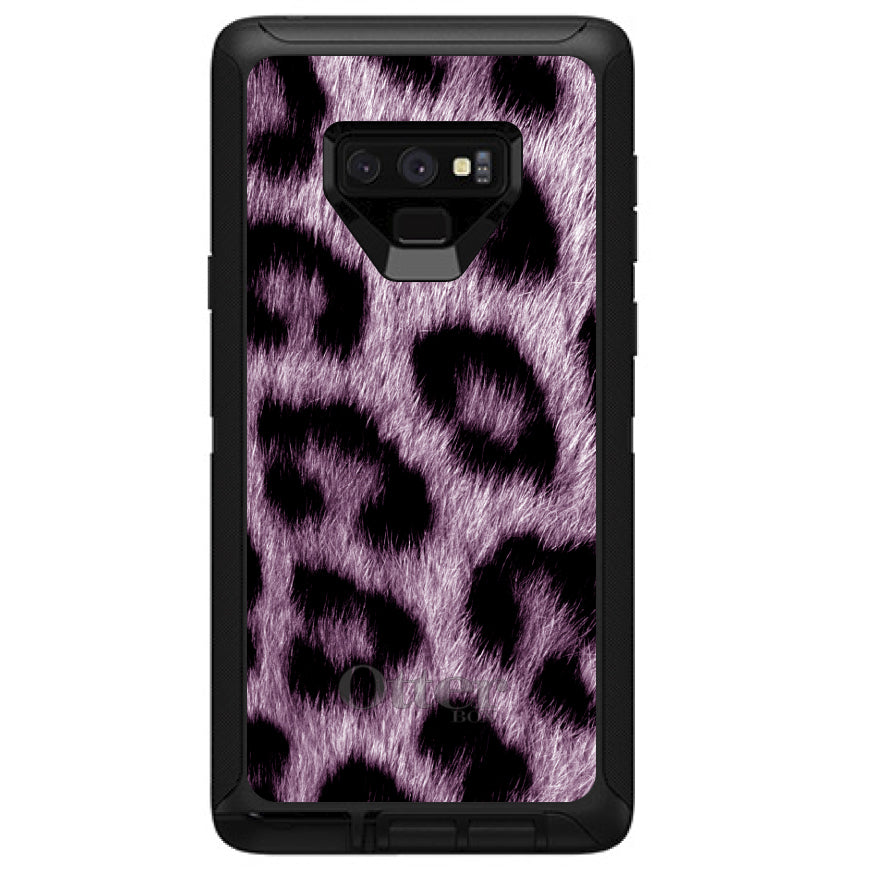 Purple Black Leopard Fur Skin OtterBox Defender Case for iPhone & Galaxy, view 16