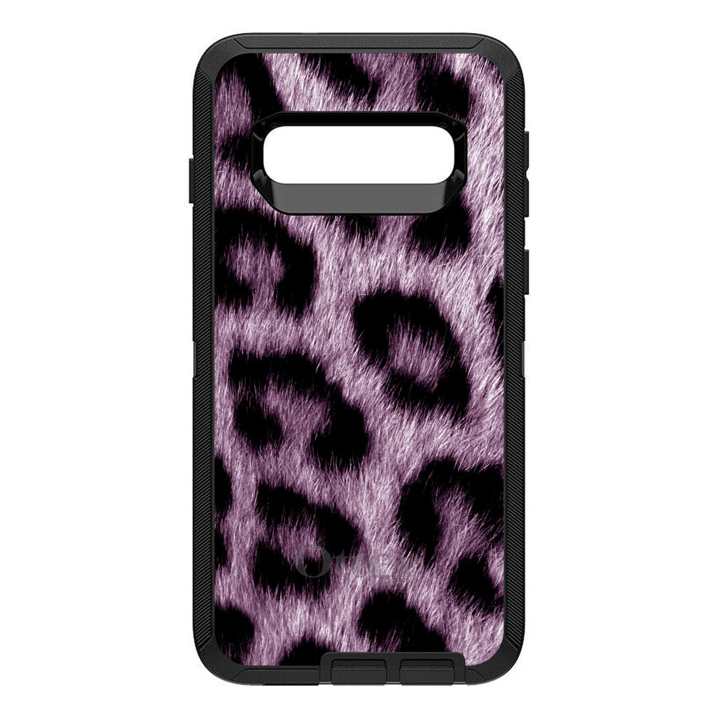 Purple Black Leopard Fur Skin OtterBox Defender Case for iPhone & Galaxy, view 9