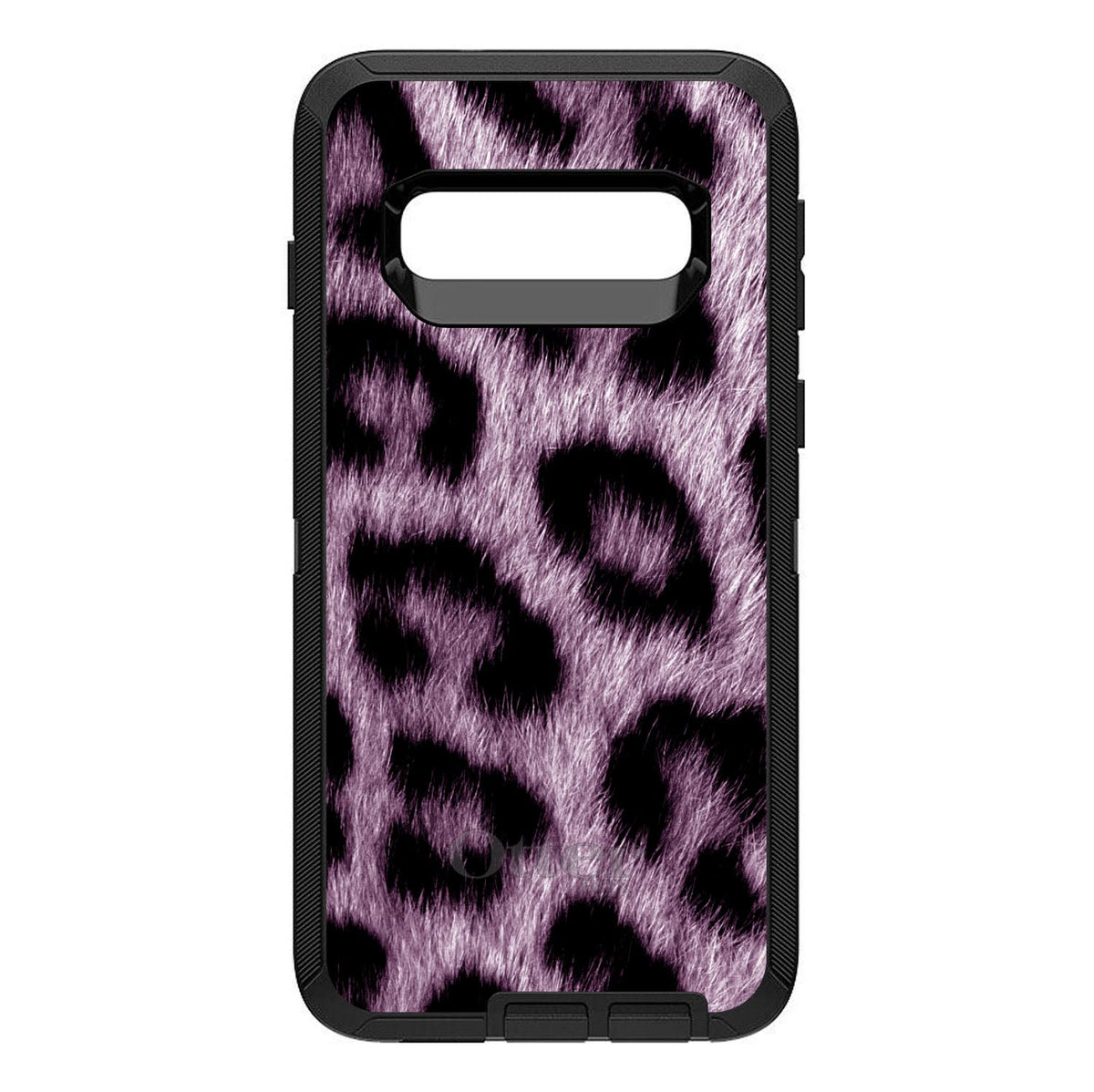 Purple Black Leopard Fur Skin OtterBox Defender Case for iPhone & Galaxy, view 9