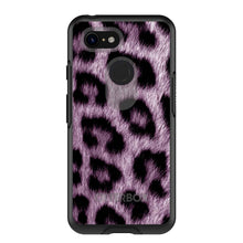 DistinctInk™ OtterBox Symmetry Series Case for Apple iPhone / Samsung Galaxy / Google Pixel - Purple Black Leopard Fur Skin