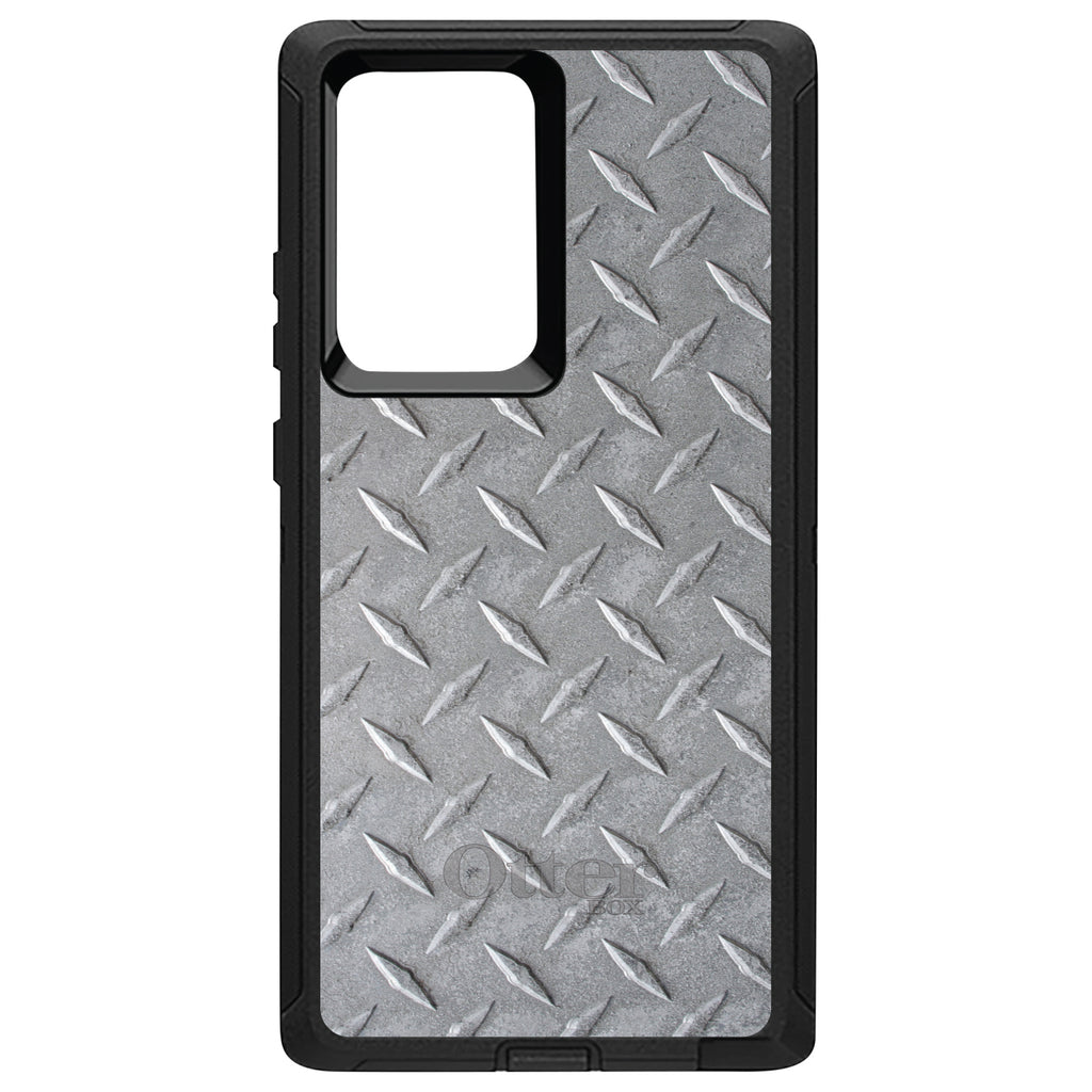 Grey Diamond Plate Steel OtterBox Defender Case for iPhone & Galaxy, view 13