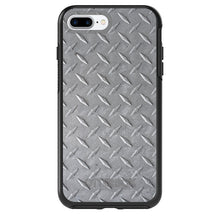 DistinctInk™ OtterBox Symmetry Series Case for Apple iPhone / Samsung Galaxy / Google Pixel - Grey Diamond Plate Steel