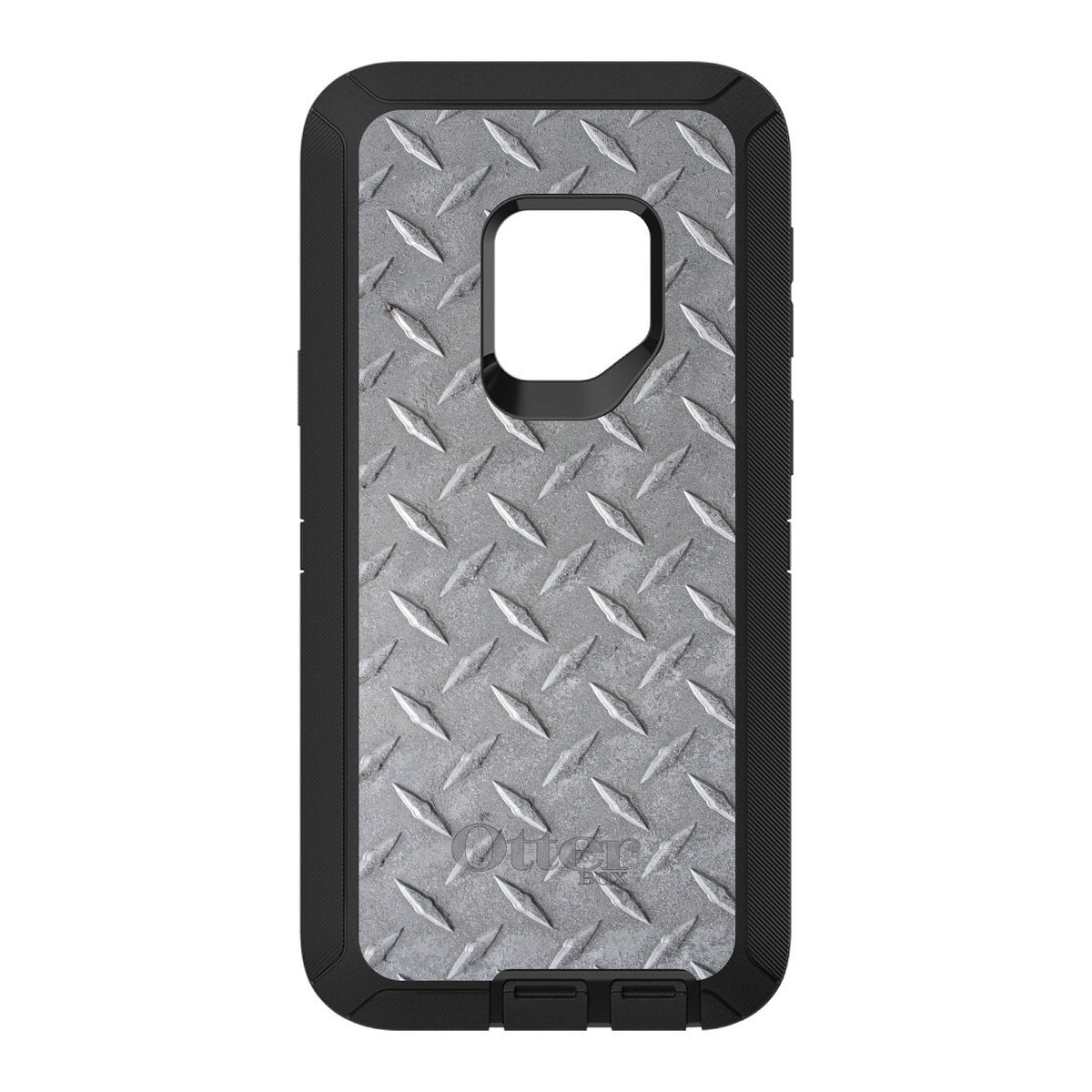 Grey Diamond Plate Steel OtterBox Defender Case for iPhone & Galaxy, view 11