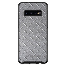 DistinctInk™ OtterBox Symmetry Series Case for Apple iPhone / Samsung Galaxy / Google Pixel - Grey Diamond Plate Steel