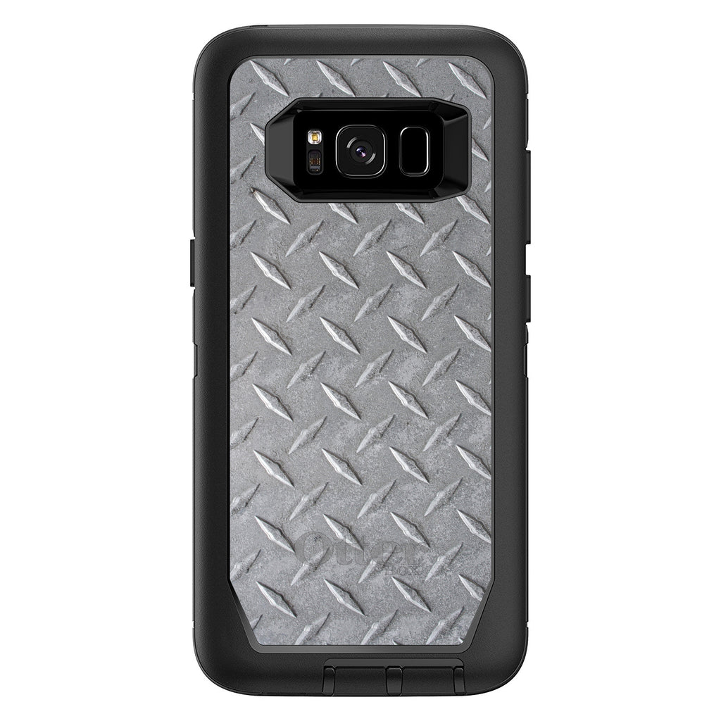 Grey Diamond Plate Steel OtterBox Defender Case for iPhone & Galaxy, view 12