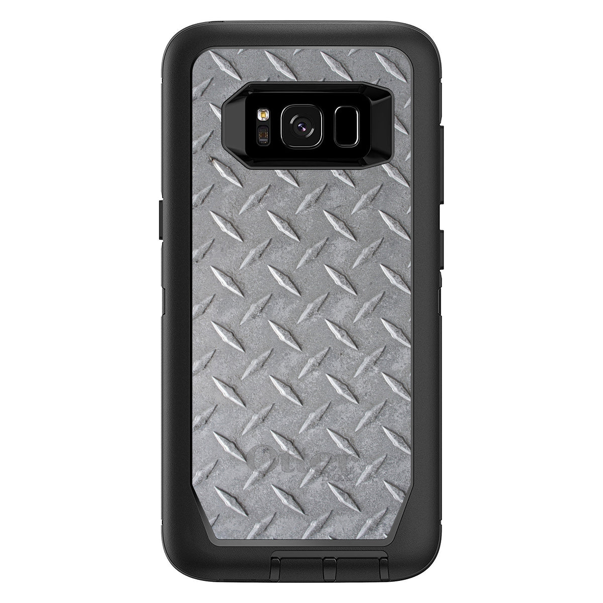 Grey Diamond Plate Steel OtterBox Defender Case for iPhone & Galaxy, view 12