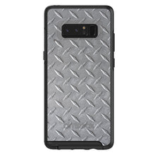 DistinctInk™ OtterBox Symmetry Series Case for Apple iPhone / Samsung Galaxy / Google Pixel - Grey Diamond Plate Steel