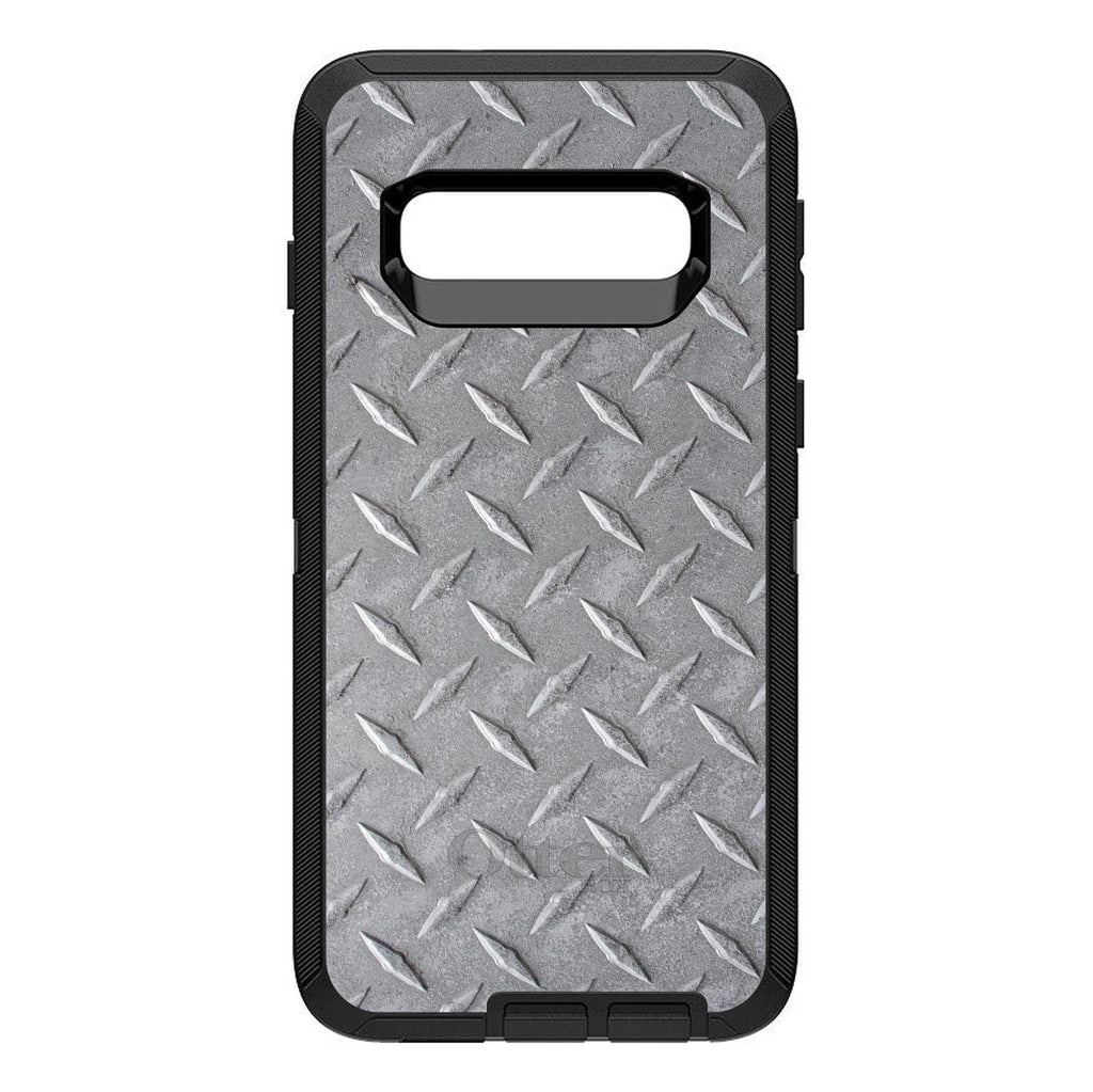 Grey Diamond Plate Steel OtterBox Defender Case for iPhone & Galaxy, view 9