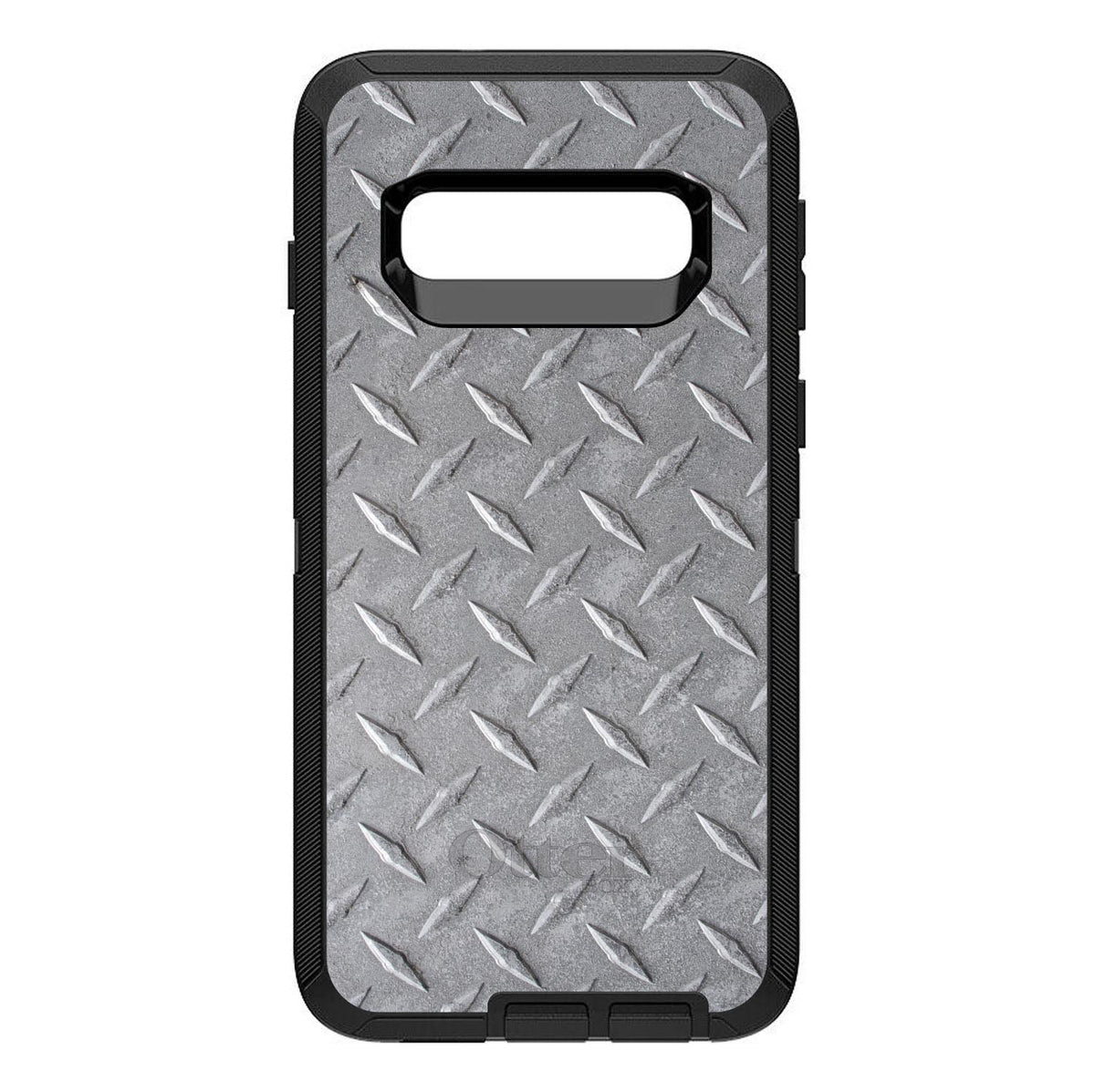 Grey Diamond Plate Steel OtterBox Defender Case for iPhone & Galaxy, view 9