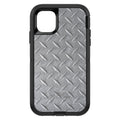 Grey Diamond Plate Steel OtterBox Defender Case for iPhone & Galaxy, view 2