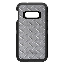 DistinctInk™ OtterBox Defender Series Case for Apple iPhone / Samsung Galaxy / Google Pixel - Grey Diamond Plate Steel