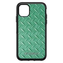 DistinctInk™ OtterBox Symmetry Series Case for Apple iPhone / Samsung Galaxy / Google Pixel - Green Diamond Plate Steel Print