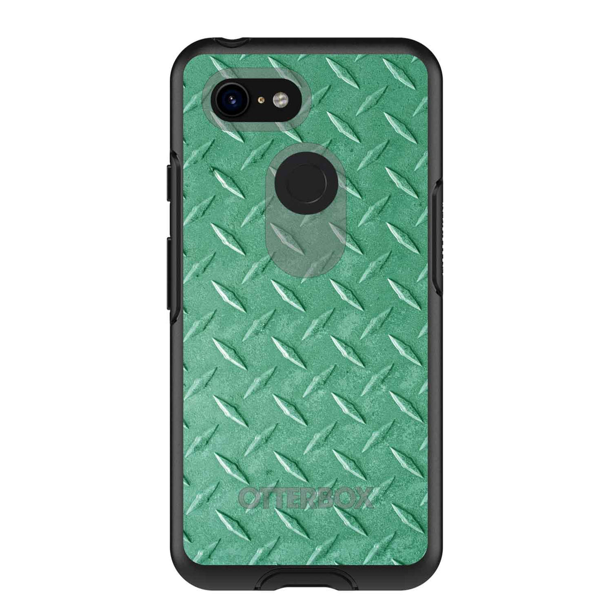 Green Diamond Plate Steel Print OtterBox Symmetry Case for iPhone & Galaxy, view 15