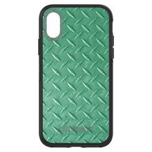 DistinctInk™ OtterBox Symmetry Series Case for Apple iPhone / Samsung Galaxy / Google Pixel - Green Diamond Plate Steel Print