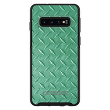 DistinctInk™ OtterBox Symmetry Series Case for Apple iPhone / Samsung Galaxy / Google Pixel - Green Diamond Plate Steel Print