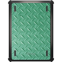 DistinctInk™ OtterBox Defender Series Case for Apple iPad / iPad Pro / iPad Air / iPad Mini - Green Diamond Plate Steel Print