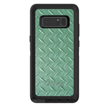 DistinctInk™ OtterBox Defender Series Case for Apple iPhone / Samsung Galaxy / Google Pixel - Green Diamond Plate Steel Print
