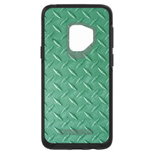 DistinctInk™ OtterBox Symmetry Series Case for Apple iPhone / Samsung Galaxy / Google Pixel - Green Diamond Plate Steel Print