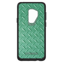 DistinctInk™ OtterBox Symmetry Series Case for Apple iPhone / Samsung Galaxy / Google Pixel - Green Diamond Plate Steel Print