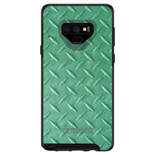 DistinctInk™ OtterBox Symmetry Series Case for Apple iPhone / Samsung Galaxy / Google Pixel - Green Diamond Plate Steel Print