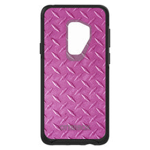 DistinctInk™ OtterBox Symmetry Series Case for Apple iPhone / Samsung Galaxy / Google Pixel - Hot Pink Diamond Plate Steel Print