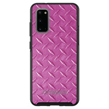 DistinctInk™ OtterBox Symmetry Series Case for Apple iPhone / Samsung Galaxy / Google Pixel - Hot Pink Diamond Plate Steel Print