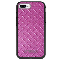 DistinctInk™ OtterBox Symmetry Series Case for Apple iPhone / Samsung Galaxy / Google Pixel - Hot Pink Diamond Plate Steel Print