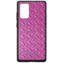 DistinctInk™ OtterBox Symmetry Series Case for Apple iPhone / Samsung Galaxy / Google Pixel - Hot Pink Diamond Plate Steel Print