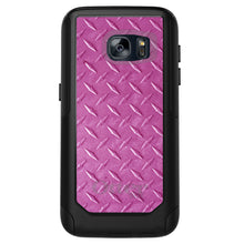 DistinctInk™ OtterBox Commuter Series Case for Apple iPhone or Samsung Galaxy - Hot Pink Diamond Plate Steel Print