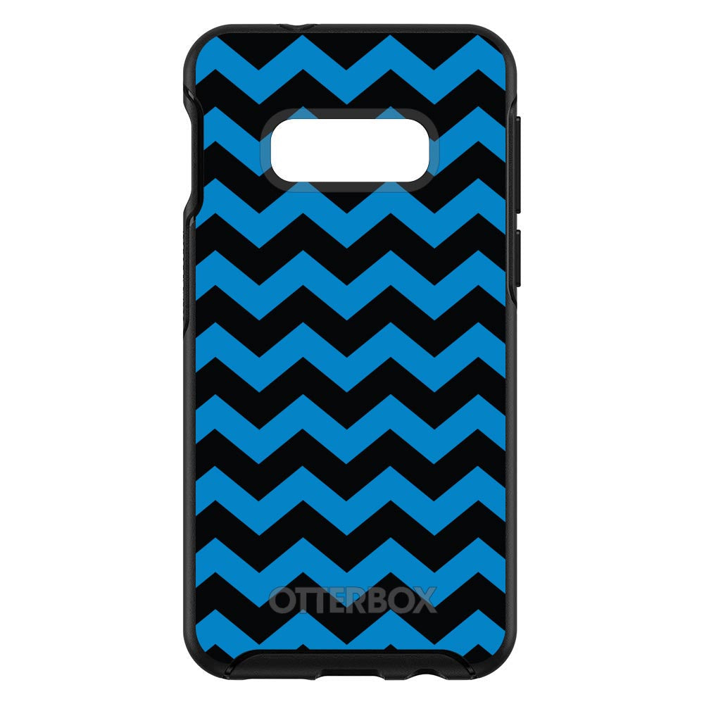Black Blue Chevron Stripes OtterBox Symmetry Case for iPhone & Galaxy, view 7