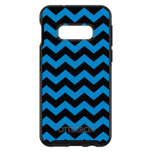 DistinctInk™ OtterBox Symmetry Series Case for Apple iPhone / Samsung Galaxy / Google Pixel - Black Blue Chevron Stripes