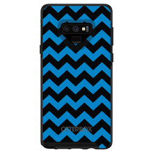DistinctInk™ OtterBox Symmetry Series Case for Apple iPhone / Samsung Galaxy / Google Pixel - Black Blue Chevron Stripes