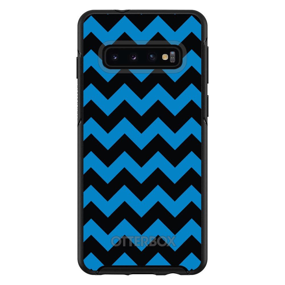 Black Blue Chevron Stripes OtterBox Symmetry Case for iPhone & Galaxy, view 6