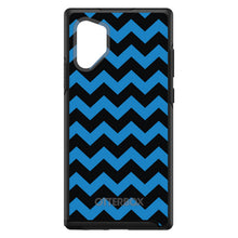 DistinctInk™ OtterBox Symmetry Series Case for Apple iPhone / Samsung Galaxy / Google Pixel - Black Blue Chevron Stripes